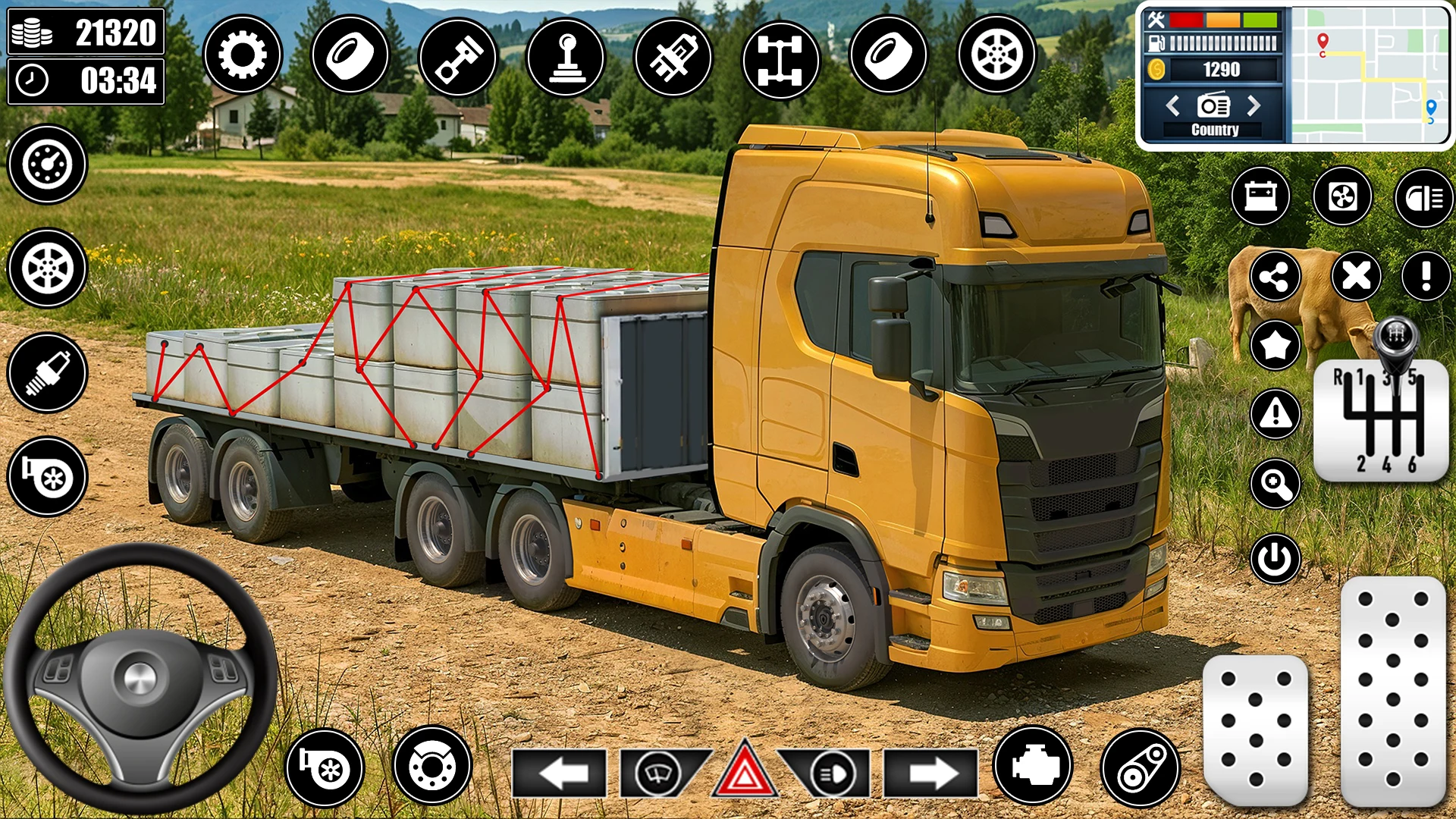 Heavy Truck Driving Cargo Game screenshot